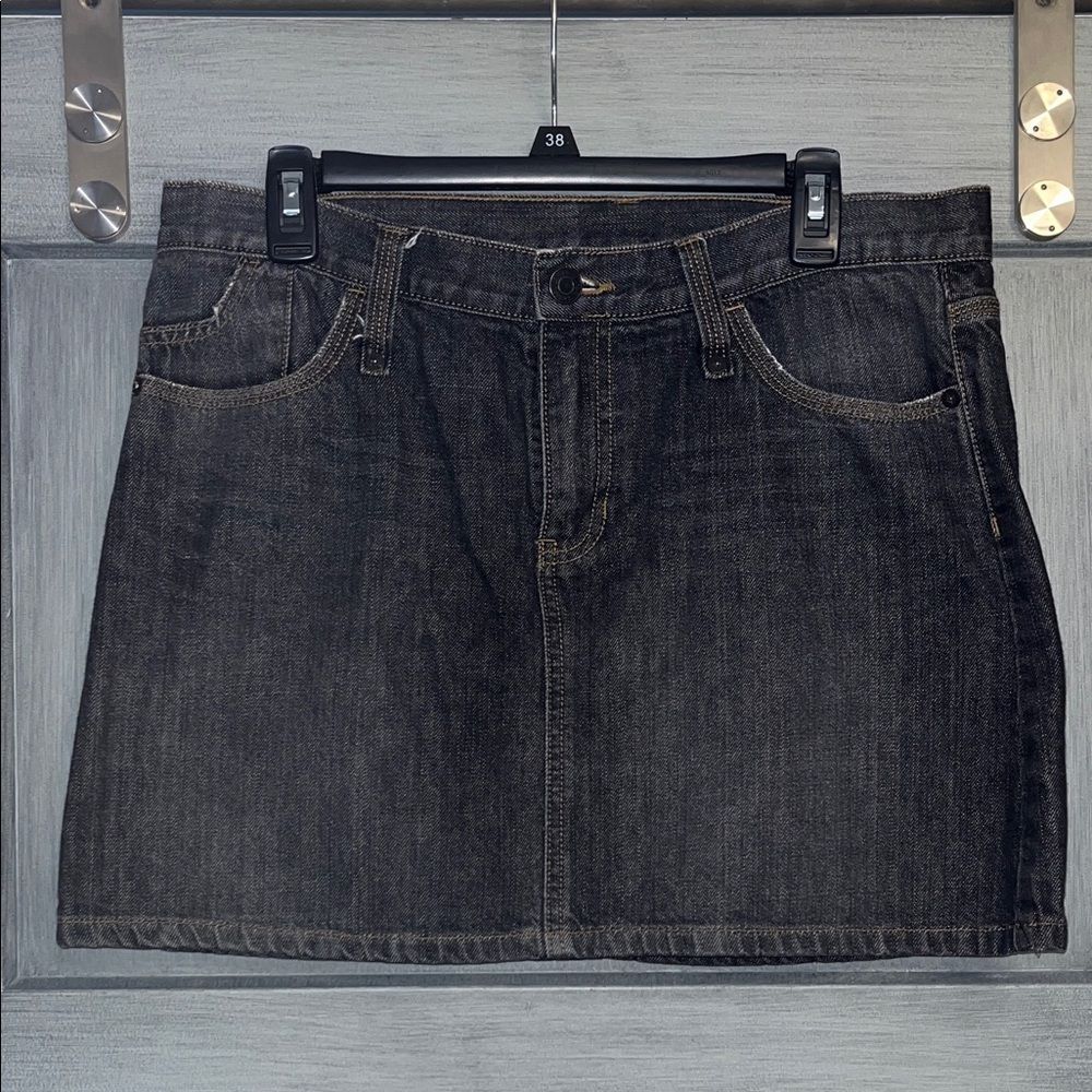 GAP Size 12 Women’s Dark Wash Denim Mini Skirt 16 Inches Top to Bottom